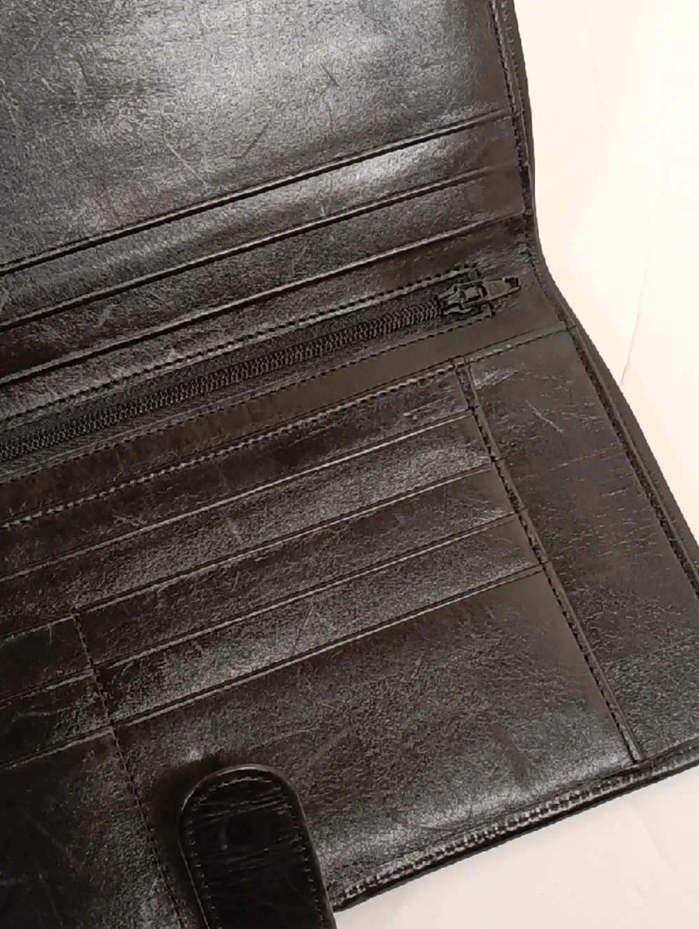 Cole Haan Vintage Travel Wallet Genuine Woven Leather